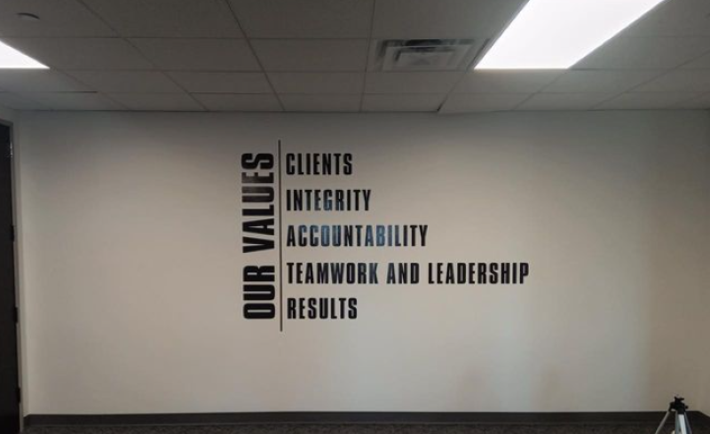 Our Values Wall Graphics
